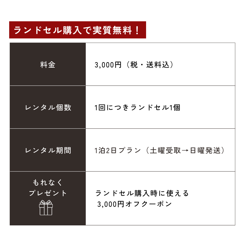 レンタルランドセル(2026年4月ご入学向けモデル)