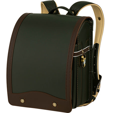 未使用品】トヤマかばん店 牛革ボルサ ランドセル キャメル/モス