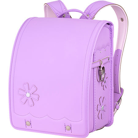 【展示品】コスモス（ラベンダー）［牛革・持ち手付き］