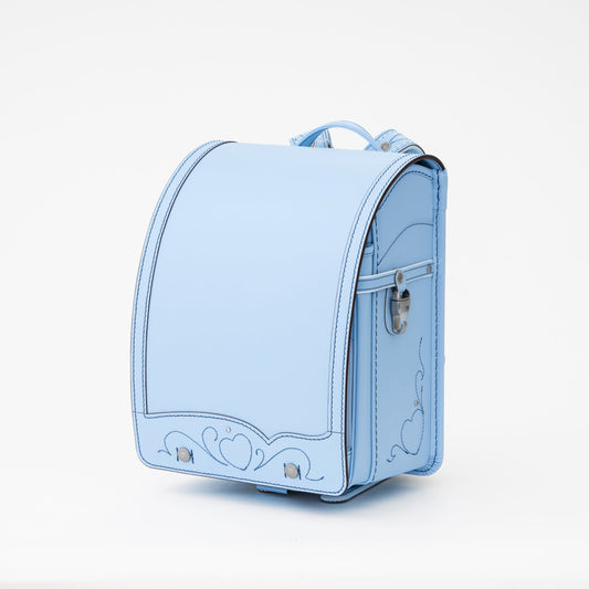 【展示品】トゥインクル・ハート（アイスブルー）［牛革・持ち手付き］