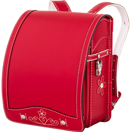 【展示品】グレースシルバー（赤）[牛革・持ち手付き]